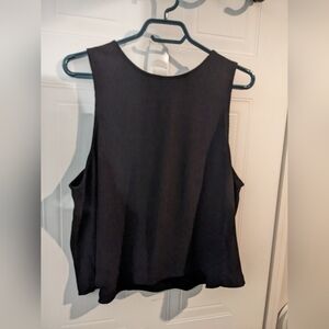 Reitmans Classic Ribbed Black Tank Top